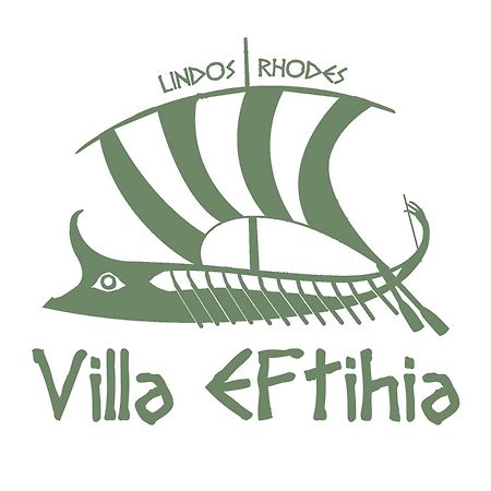 Villa Eftihia in Lindos Esterno foto
