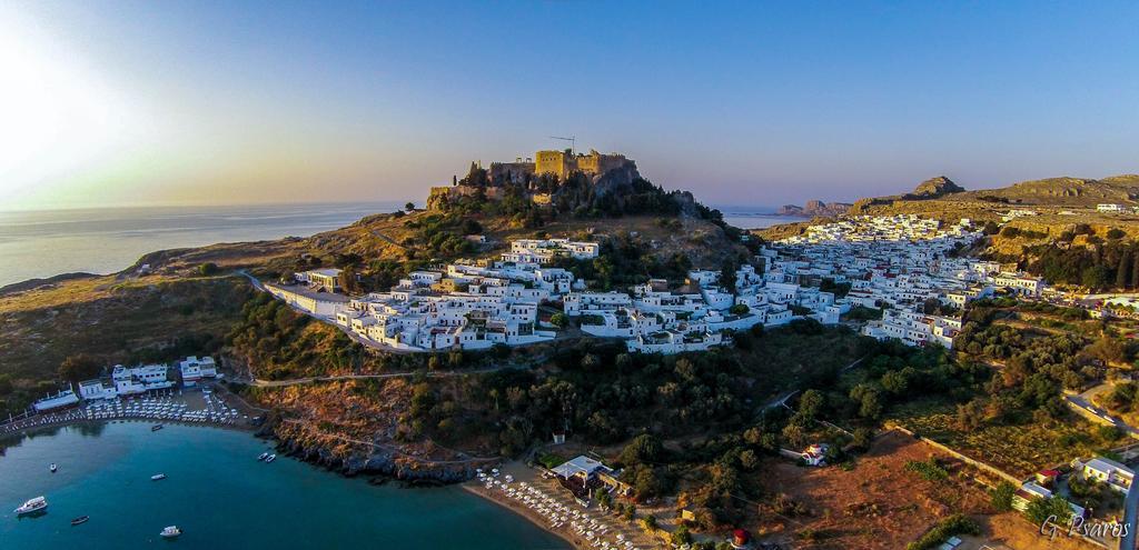 Villa Eftihia in Lindos Esterno foto