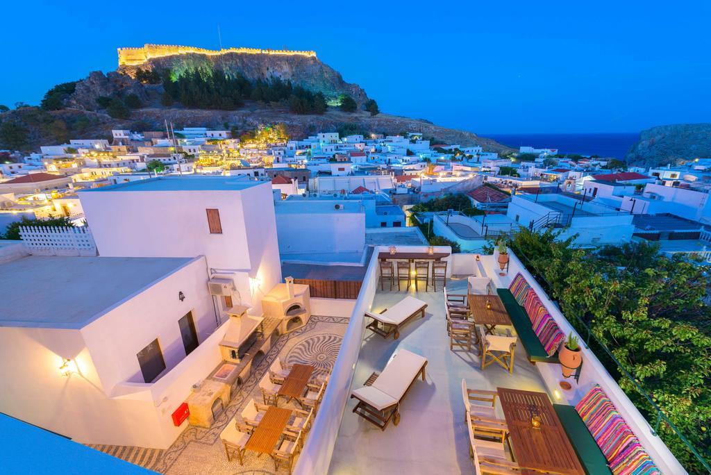 Villa Eftihia in Lindos Esterno foto